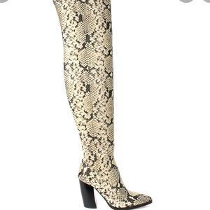 Vince Camuto snakeskin Cottara Over the Knee Boot